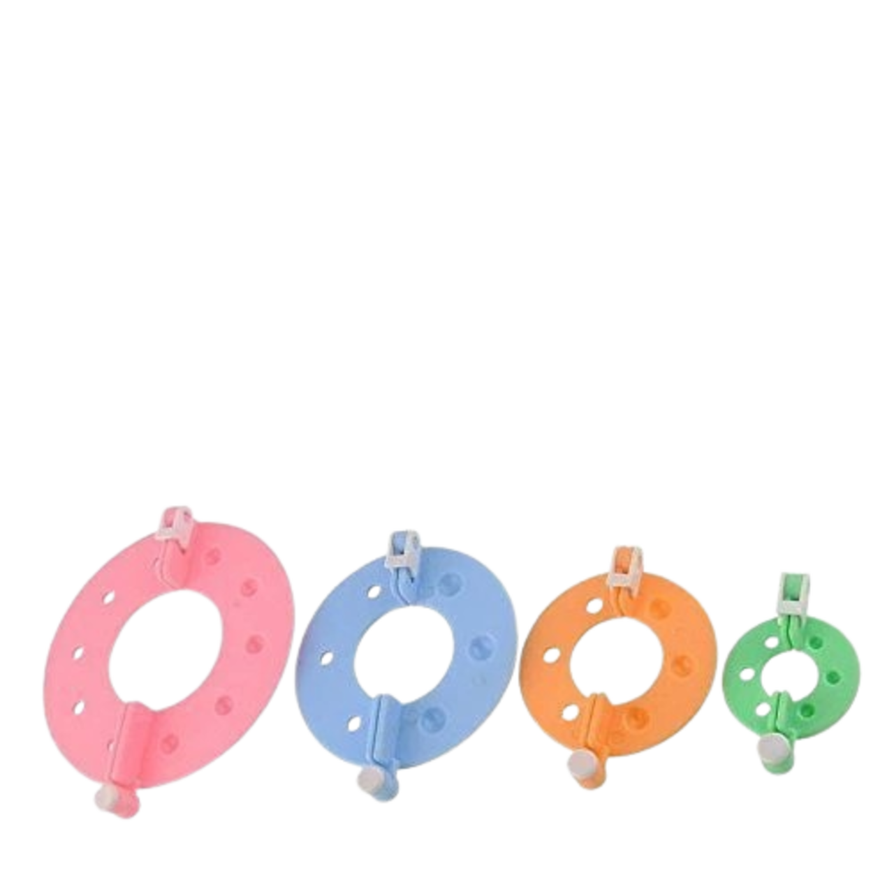 4 Size Pom Pom Maker Set Fluff Ball Weaver Tool Kit for Knitting & Yarn Crafts